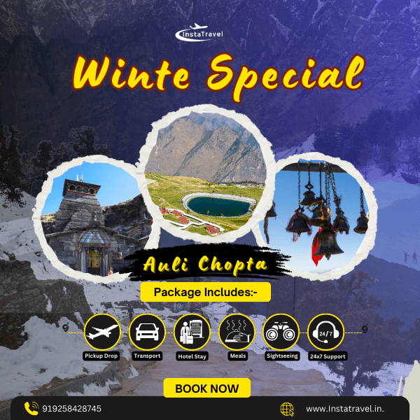 winter auli chopta tour by insta travel