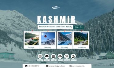 "Experience the magic of Kashmir in winter with our 6-day tour package. Enjoy skiing in Gulmarg, serene Shikara rides on Dal Lake, and explore snow-covered Pahalgam and Sonamarg."